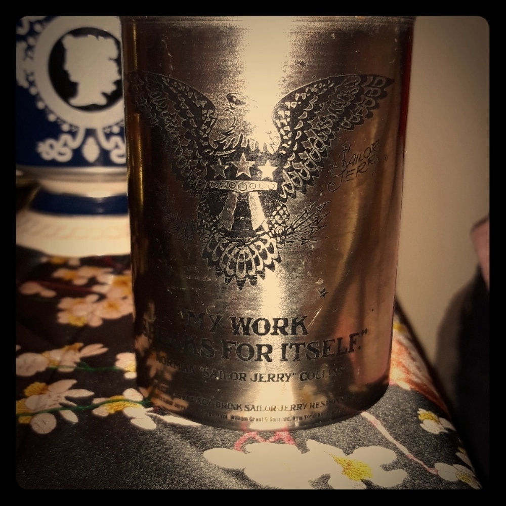 SAILOR JERRY MARINE STYLE TIN CUP